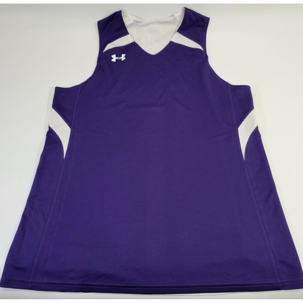 Women's‎ Under Armour Team Clutch Reversible Basketball Jersey in Purple UKJ124W